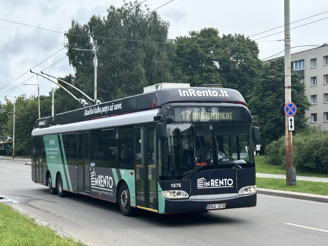 Вильнюс, Solaris Trollino II 15 AC № 1676