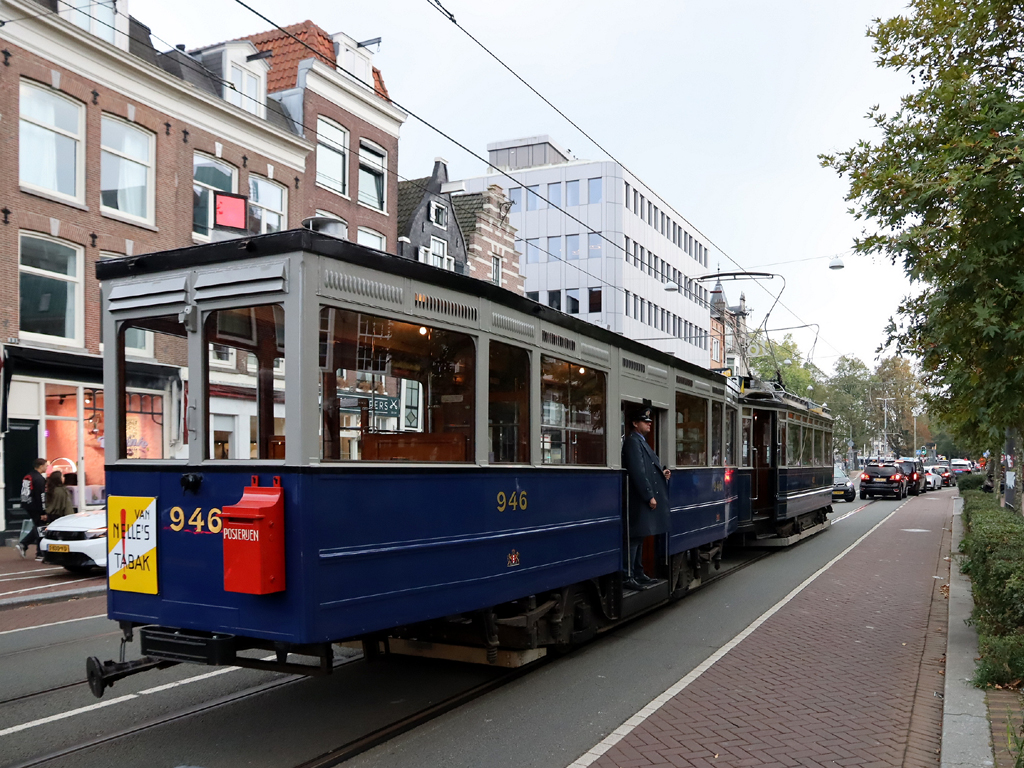 Amsterdam, Allan 2-axle trailer car № 946; Amsterdam — 50th anniversary of Museumtramlijn Amsterdam