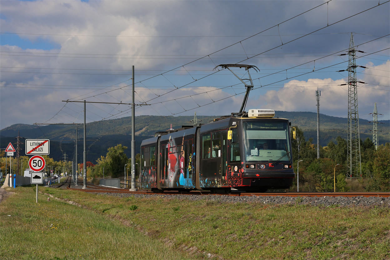 Most - Litvínov, Škoda 03T5 Astra/Anitra # 201