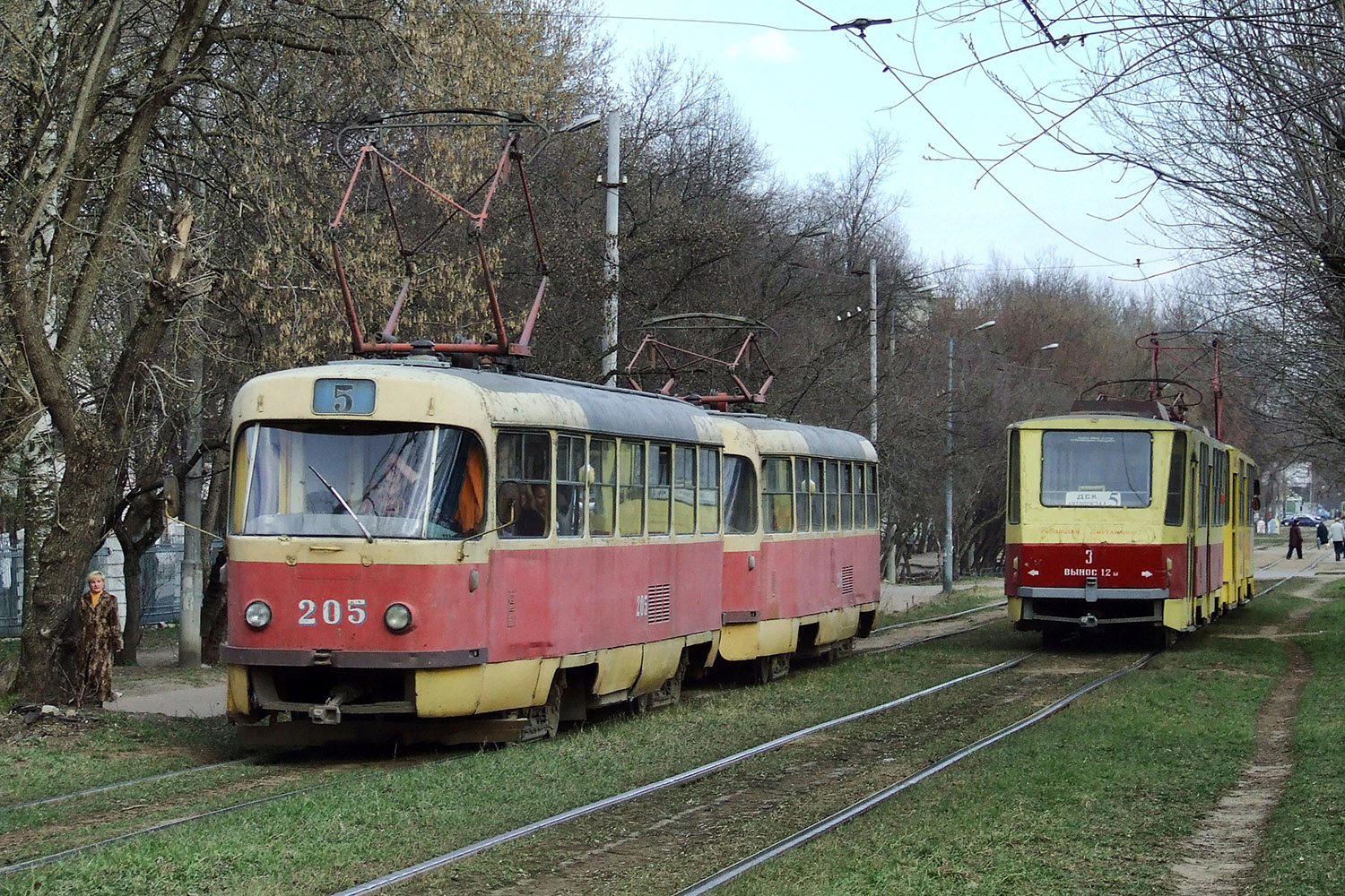 Тверь, Tatra T3SU № 205; Тверь, Tatra T6B5SU № 3