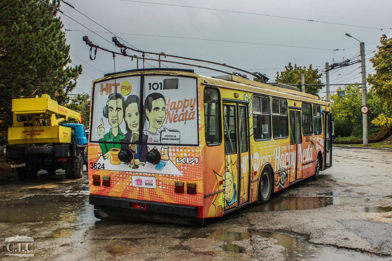 Кишинёв, Škoda 14TrDT/6M № 3824