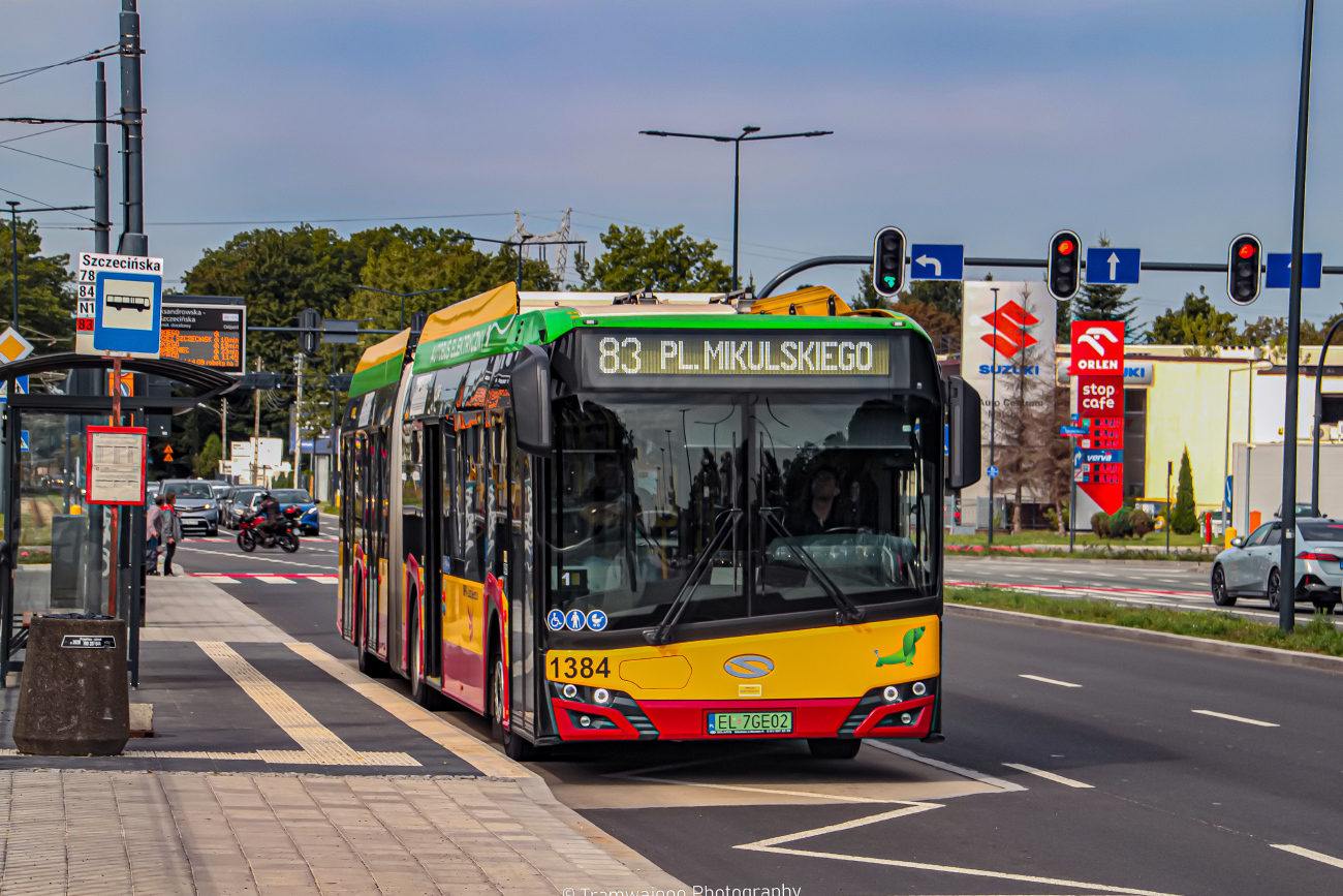 Łódź, Solaris Urbino IV 18 Electric № 1384