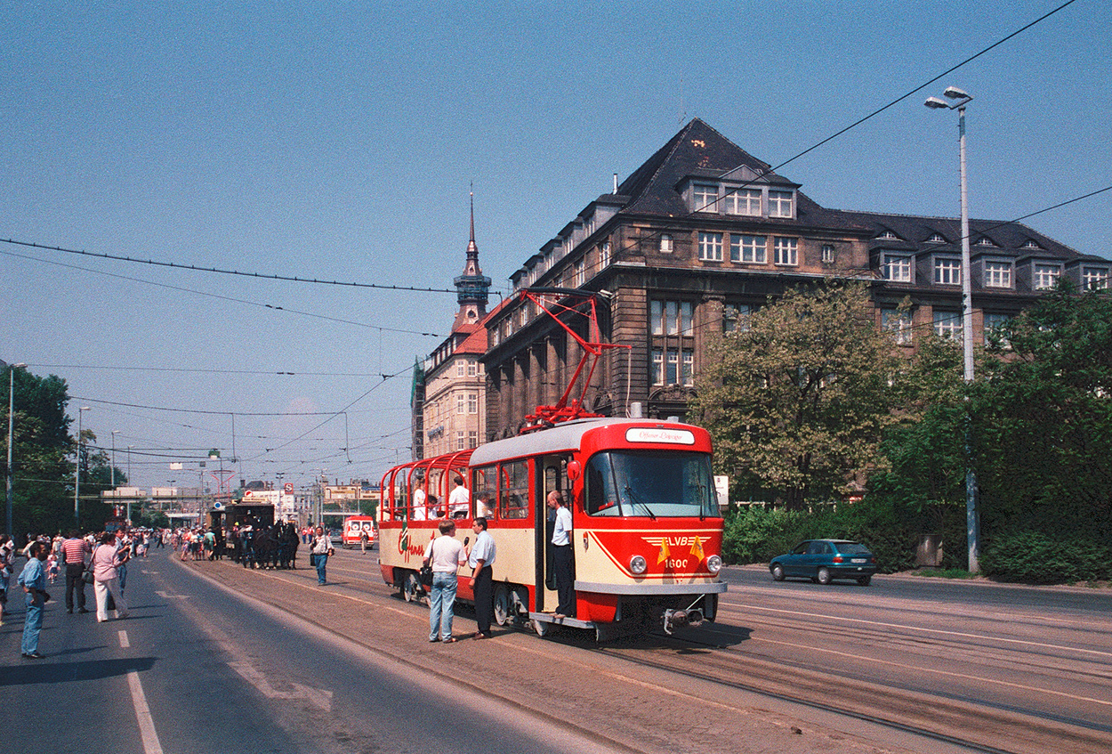 Лейпциг, Tatra T4D-M1 № 1600; Лейпциг — 100 лет электрическим трамваям в Лейпциге (8 июня 1996 г.)