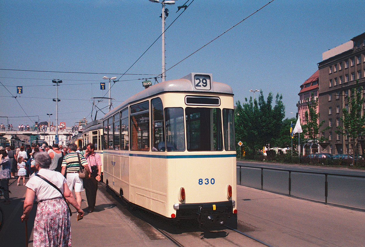 Лейпциг, Reko BE70 № 830; Лейпциг — 100 лет электрическим трамваям в Лейпциге (8 июня 1996 г.)