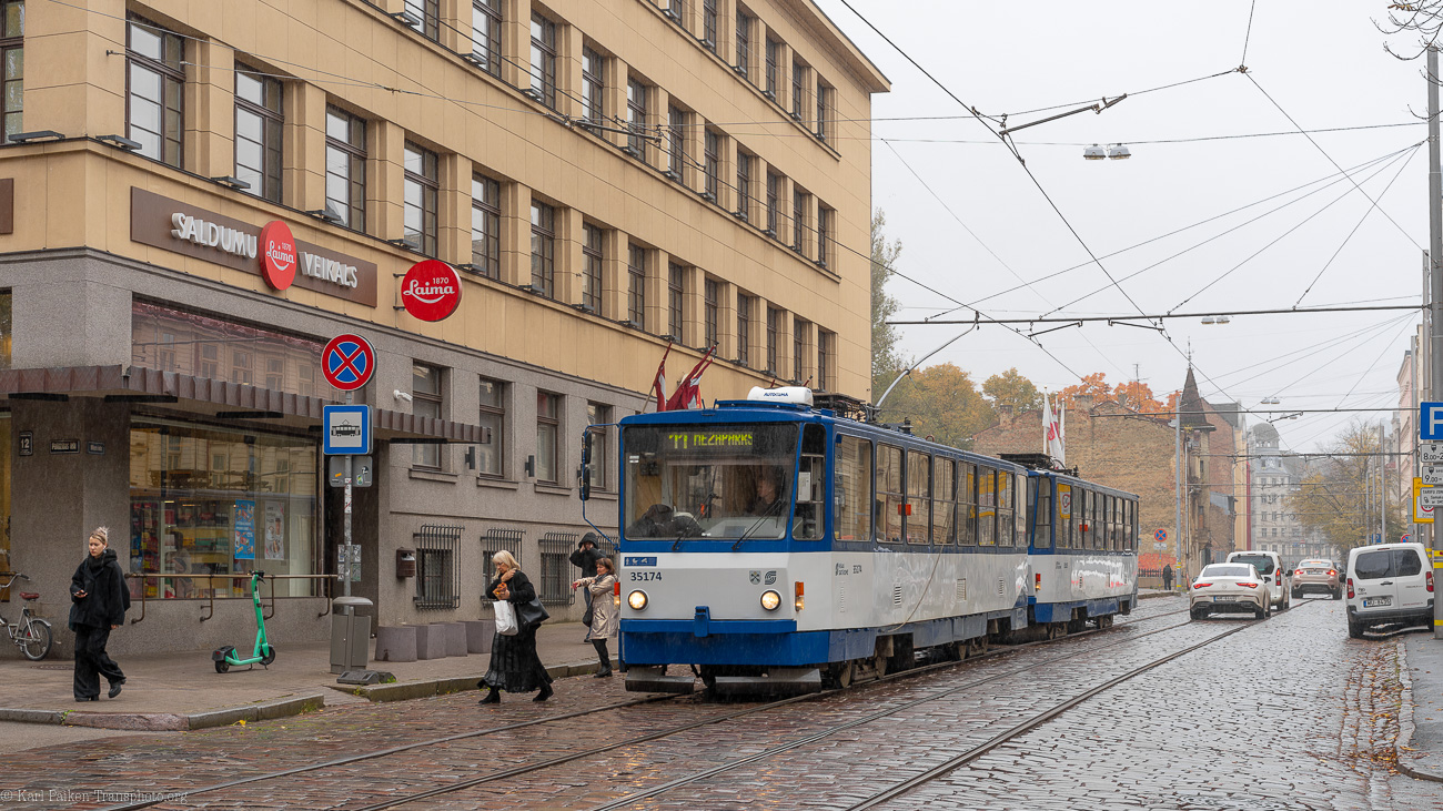 Рига, Tatra T3MR (T6B5-R) № 35174