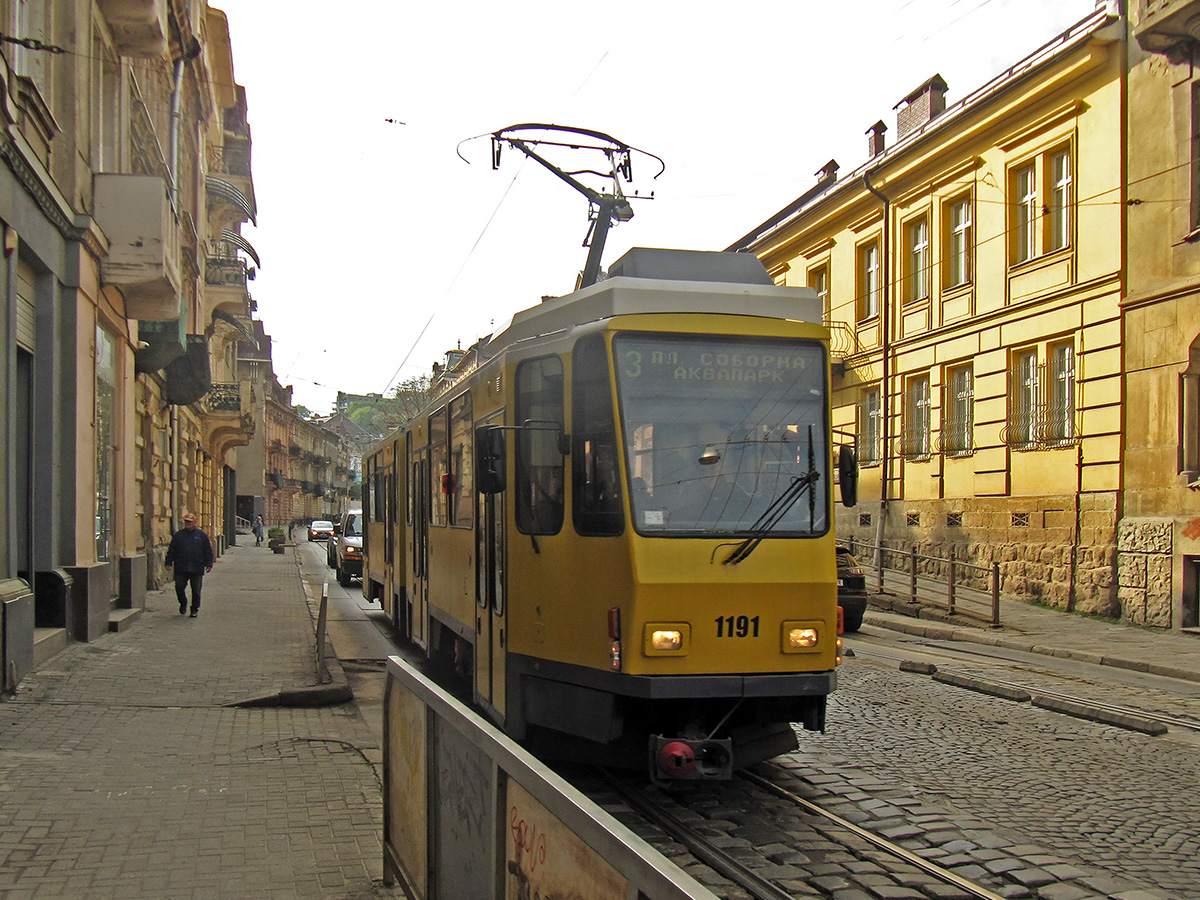 Львов, Tatra KT4DM № 1191