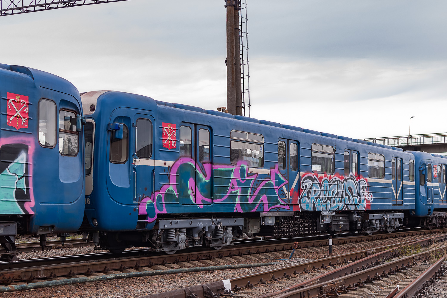 Saint-Petersburg, 81-540.8 č. 10286; Saint-Petersburg — Metro — Transport of subway cars by railway