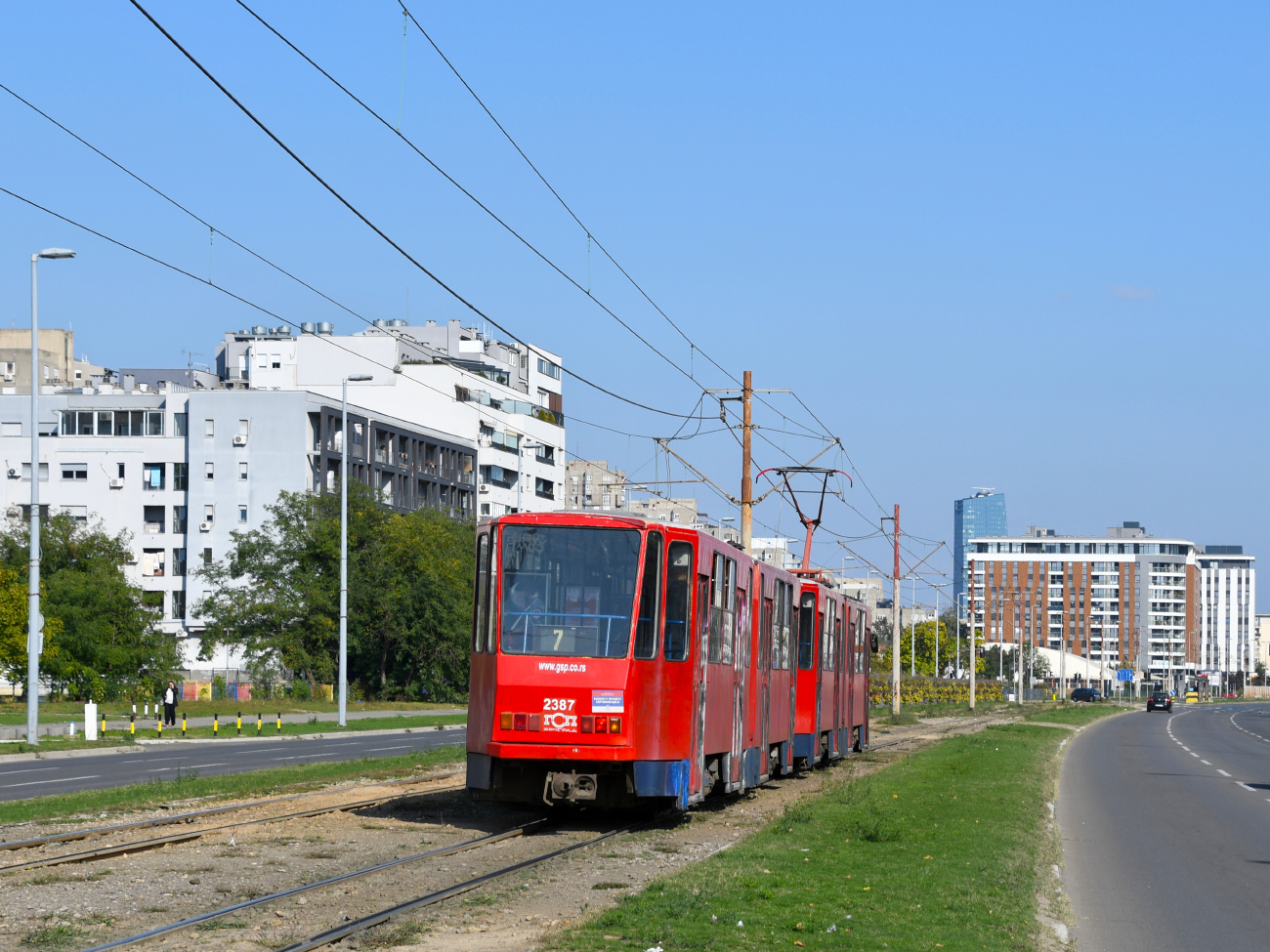 Белград, Tatra KT4YU-M № 2387