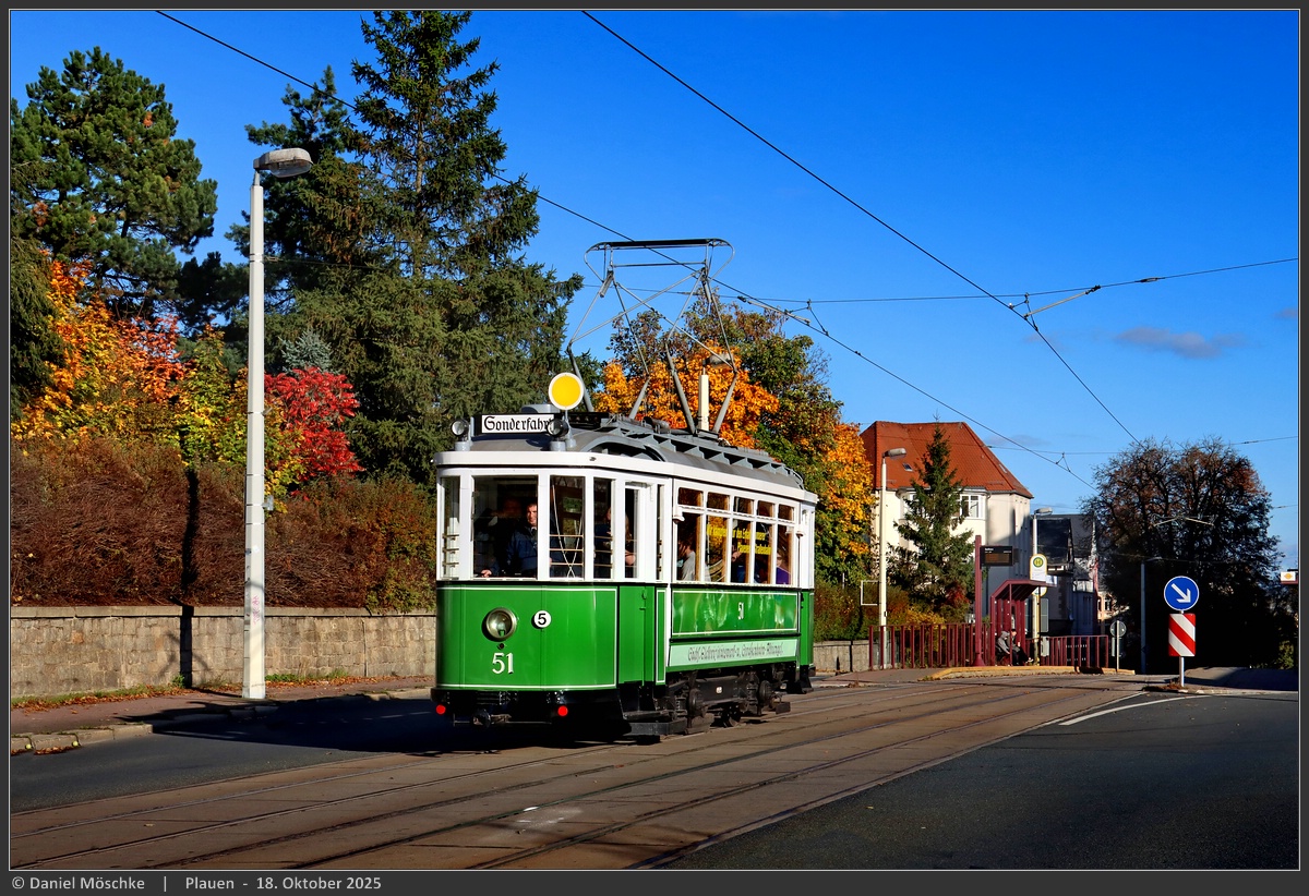 Плауэн, Двухосный моторный MAN/SSW № 51; Плауэн — Кампания против закрытия трамвая