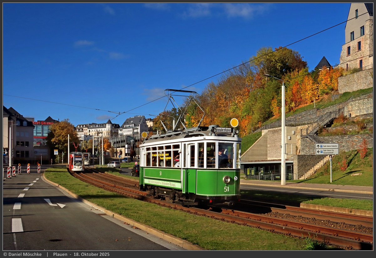 Плауэн, Двухосный моторный MAN/SSW № 51; Плауэн — Кампания против закрытия трамвая