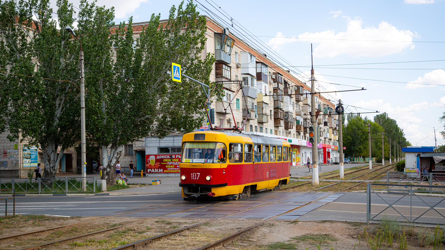 Волжский, Tatra T3SU № 107