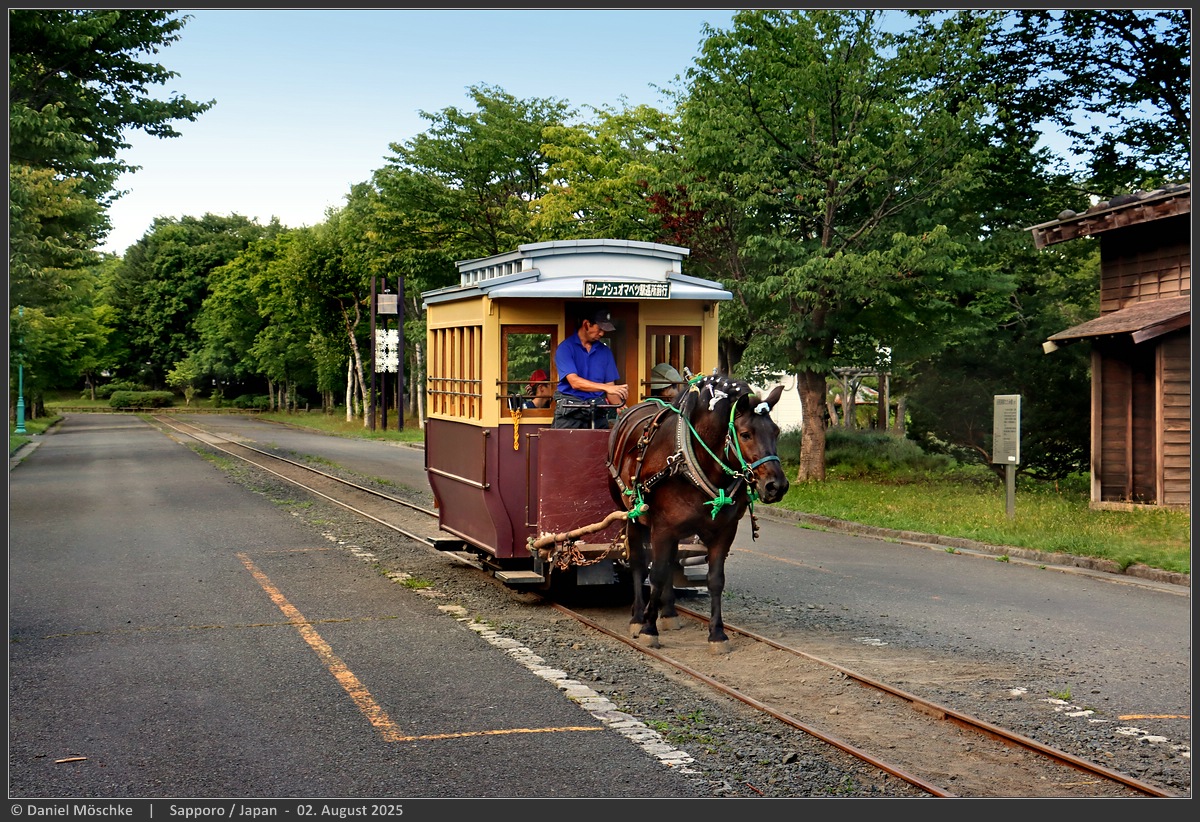 Sapporo, Horse car nr. 1; Sapporo — Horse Tramway — Historical Village of Hokkaido Sapporo, Horse car nr. 1; Sapporo — Horse Tramway — Historical Village of Hokkaido