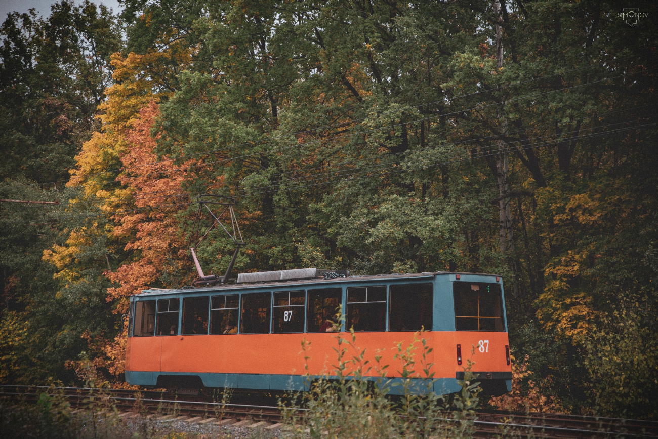 Старый Оскол, 71-605 (КТМ-5М3) № 87; Старый Оскол — Природа за окном трамвая