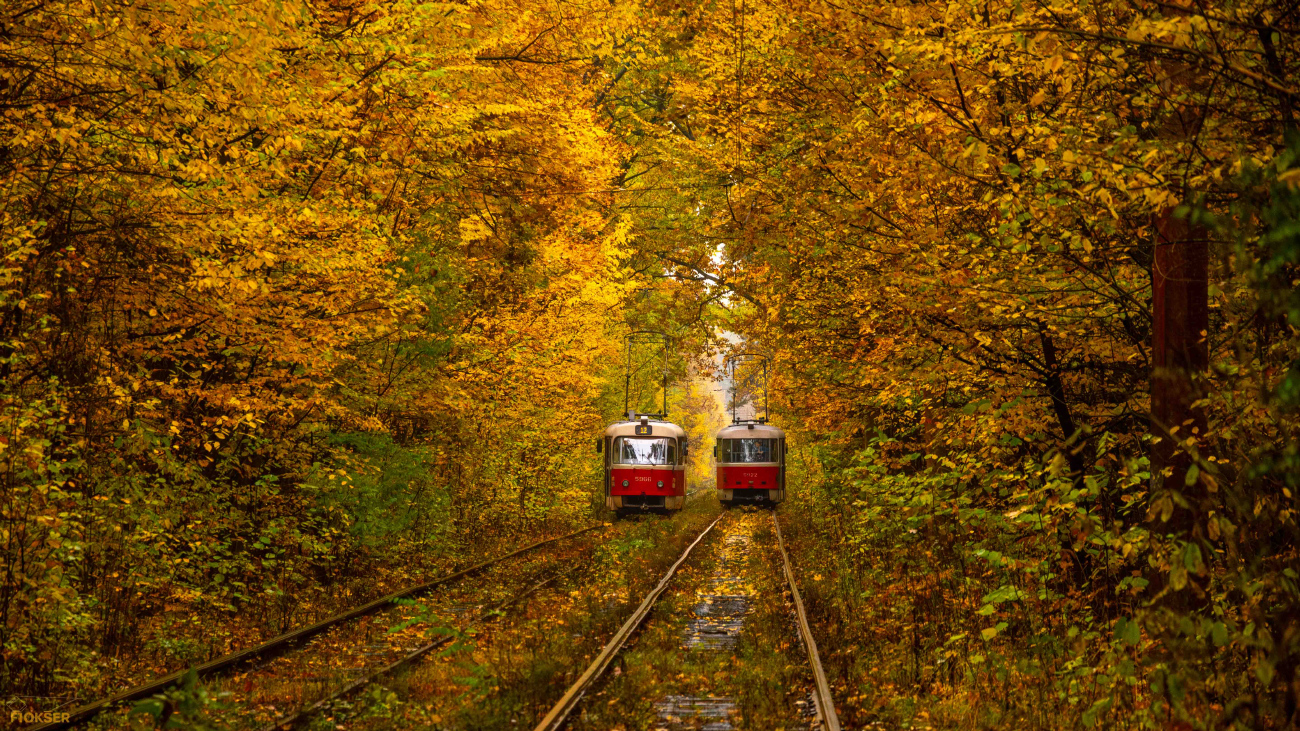 Kijev — Tramway lines: Podilske depot network — north Kijev — Tramway lines: Podilske depot network — north