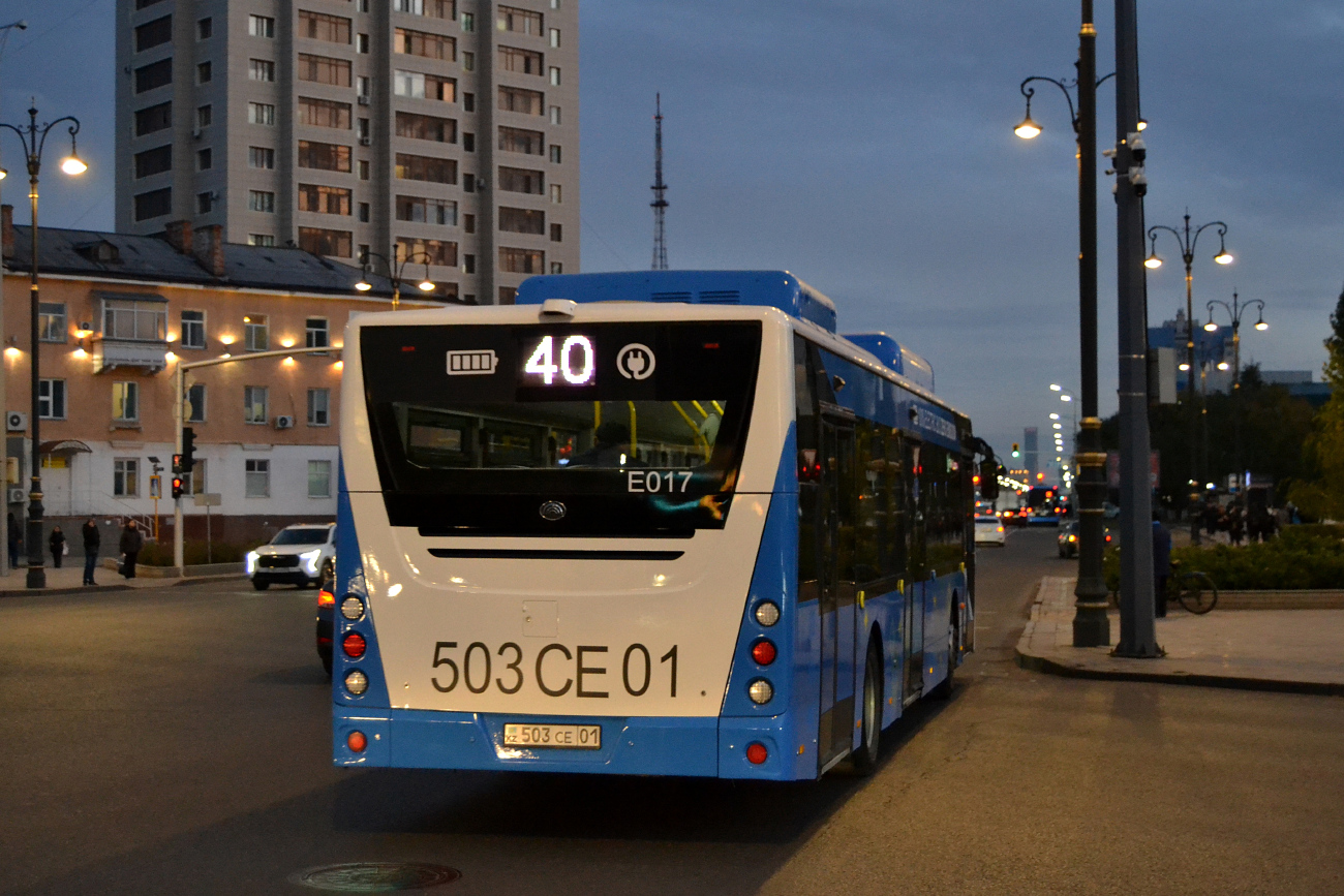 Астана, Yutong E12LF (ZK6128BEVG) (СарыаркаАвтоПром) № E017