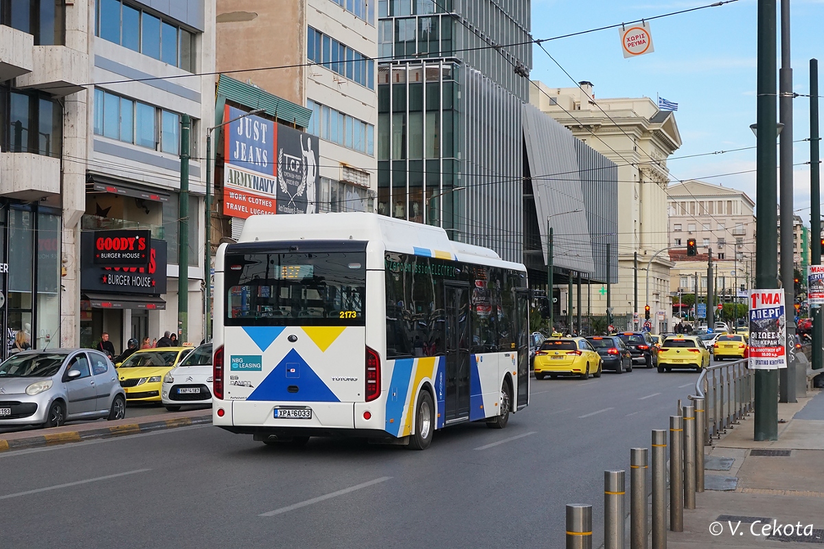 Athens, Yutong E9 (ZK6890BEVG) č. 2173