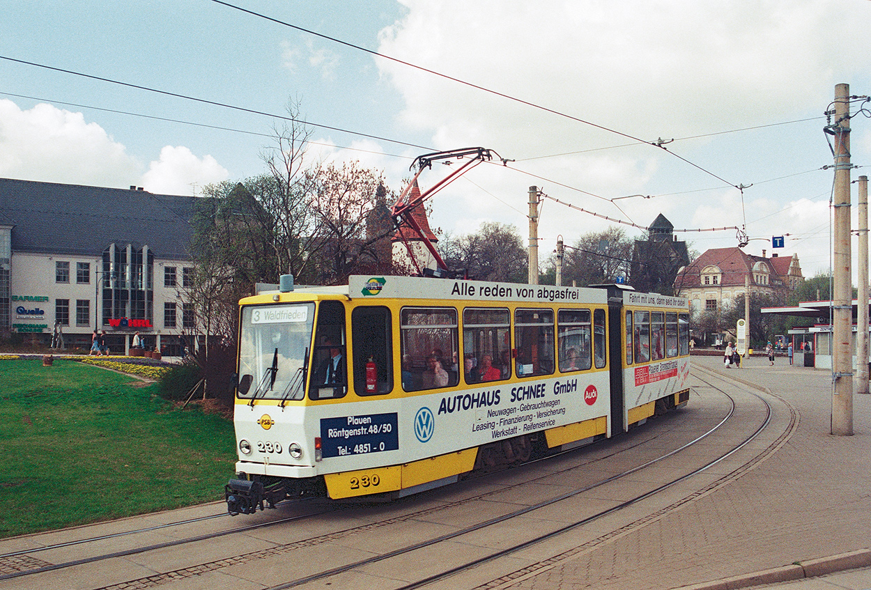 Плауэн, Tatra KT4DM № 230; Плауэн — Старые фотографии