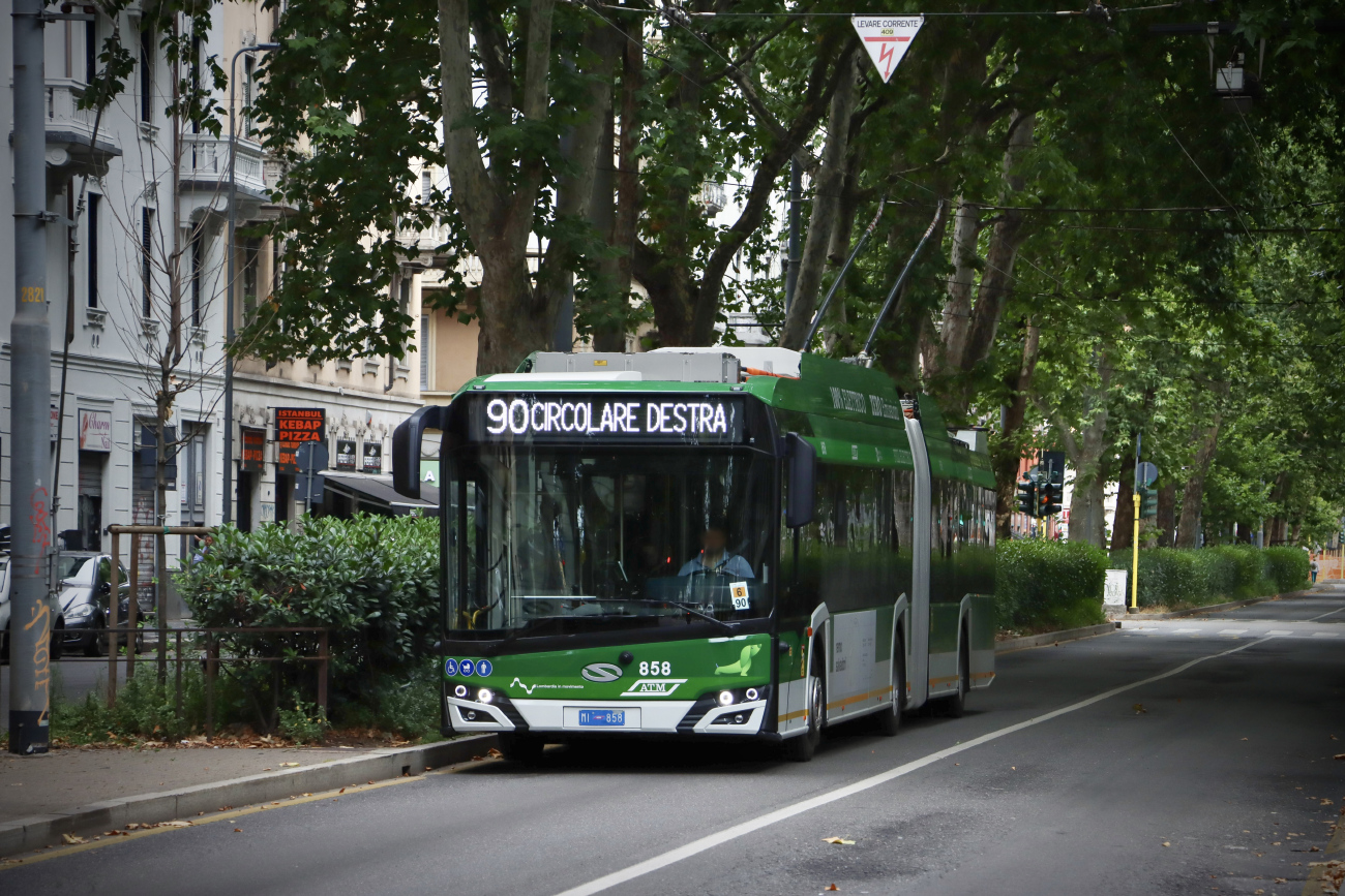 Милан, Solaris Trollino IV 18 Kiepe № 858