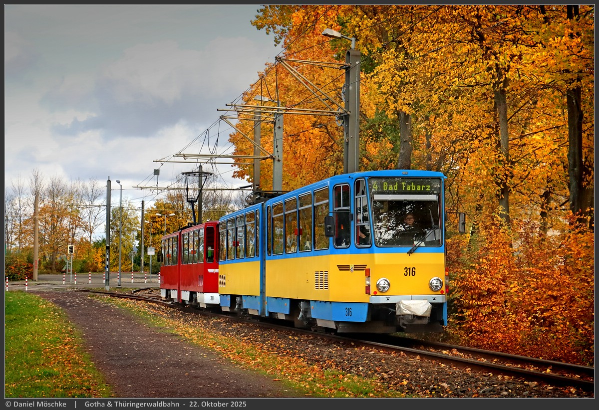 Гота, Tatra KT4DC-Z № 316