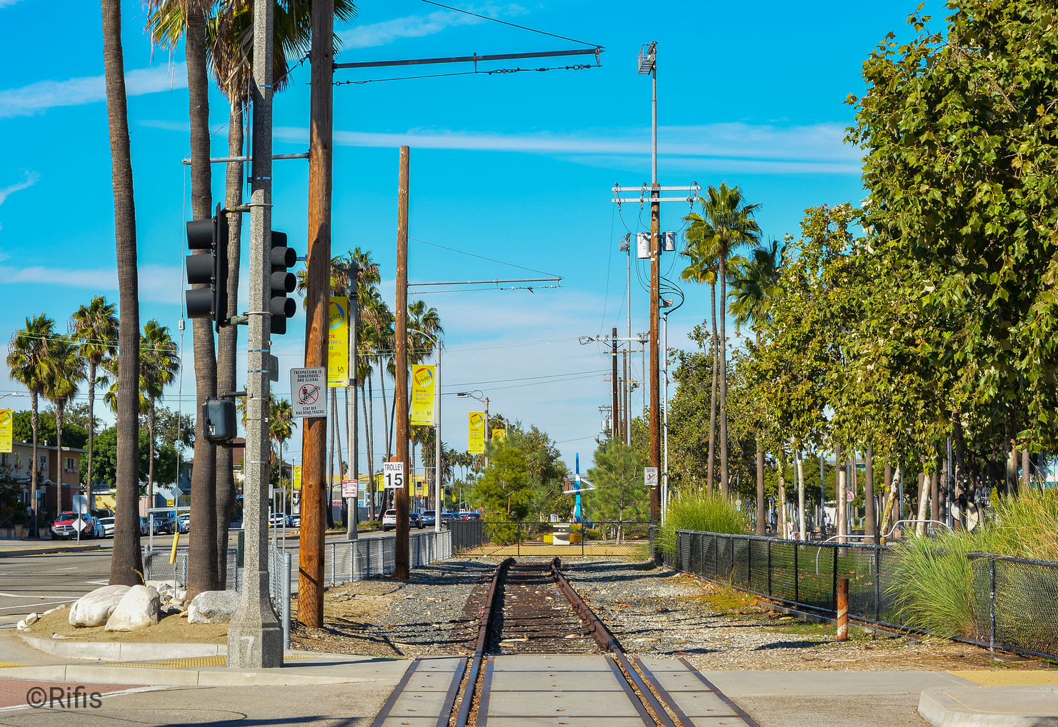 San Pedro — PE Waterfront Red Car closed line
