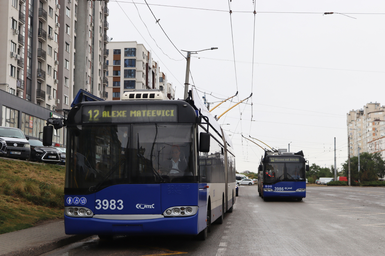 Кишинёв, Solaris Trollino II 18 Ganz № 3983