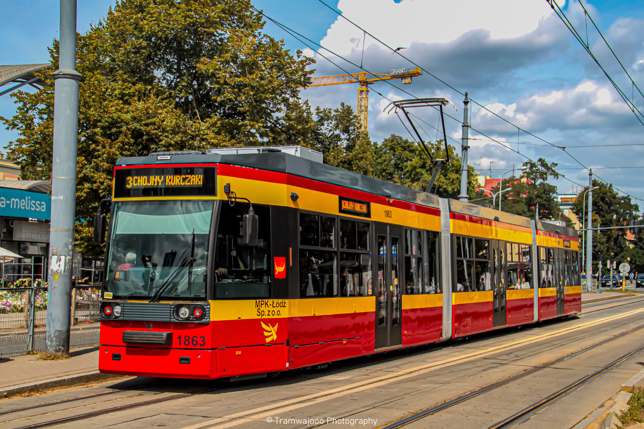 Lodz, Duewag MGT6D Nr. 1863