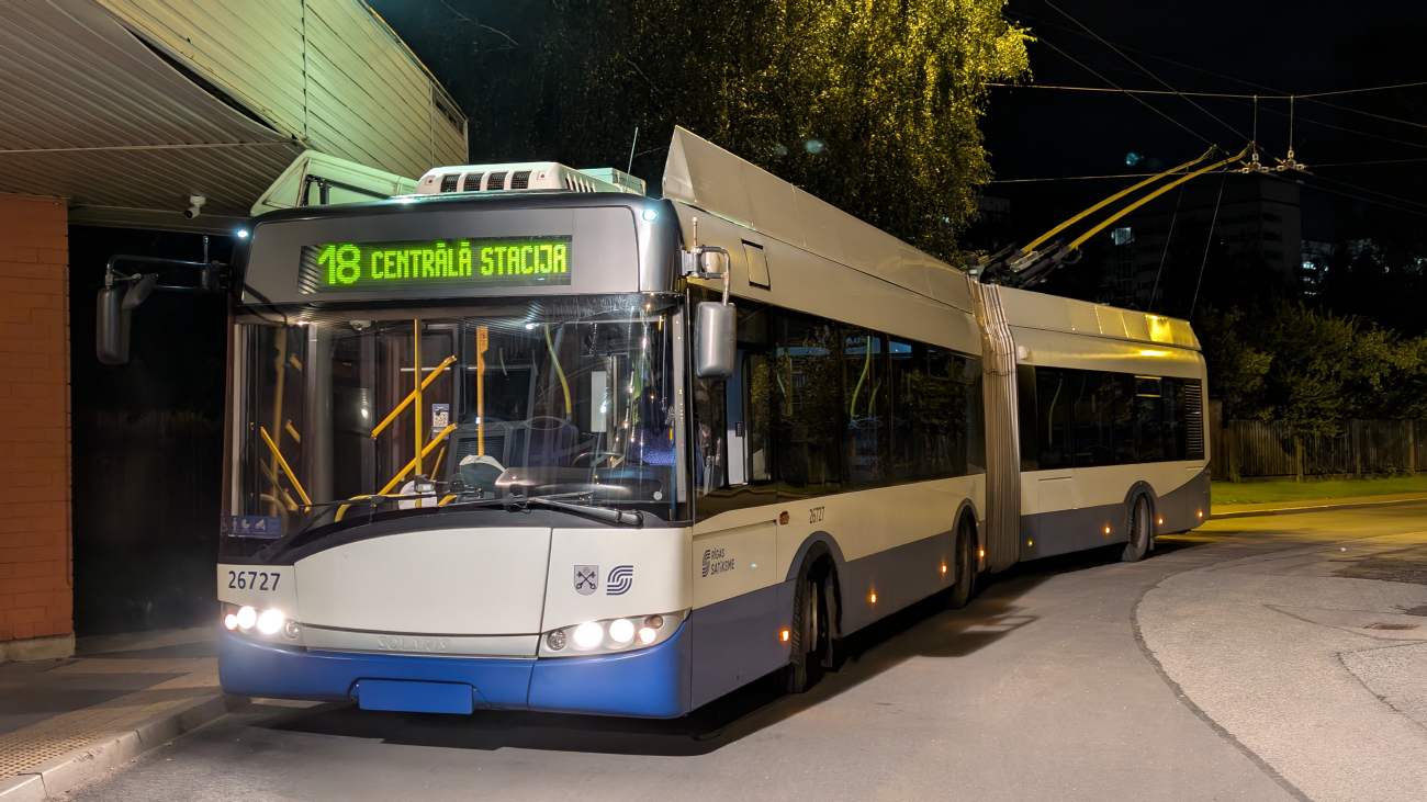 Рига, Solaris Trollino III 18 Ganz-Škoda № 26727