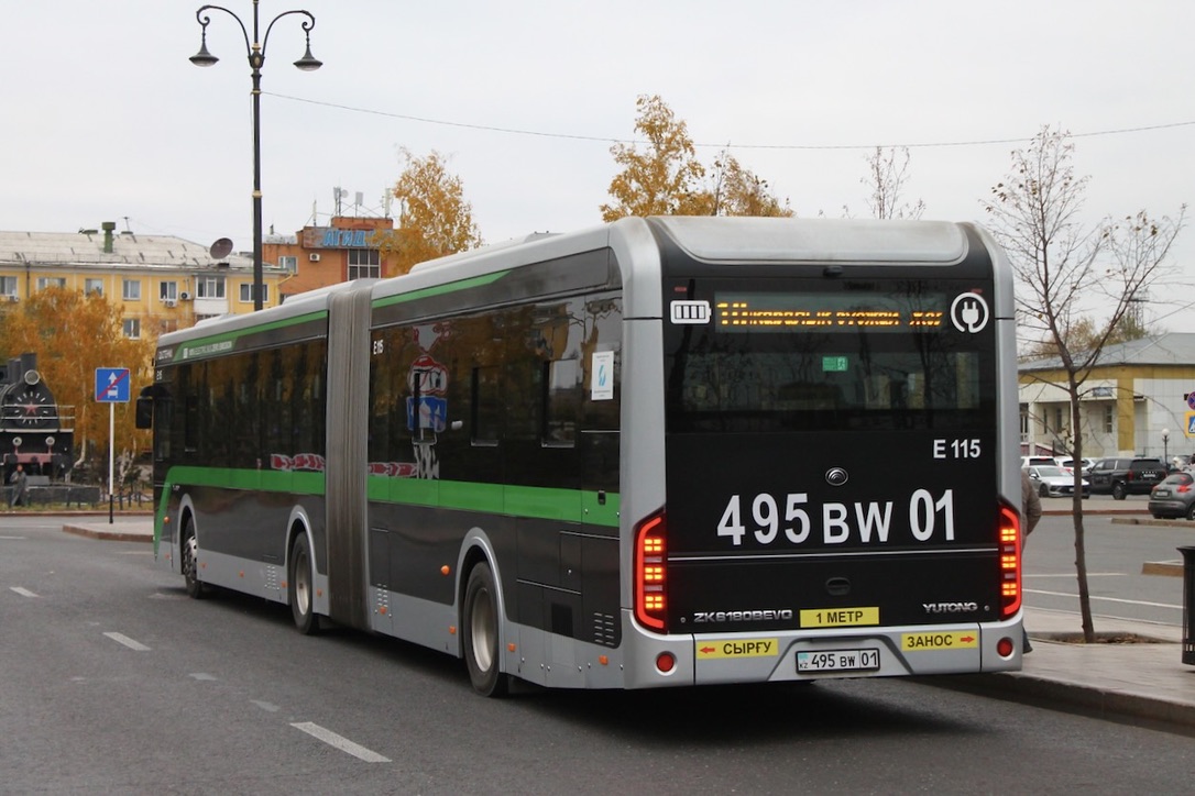 Астана, Yutong ZK6180BEVG (QazTehna) № E115