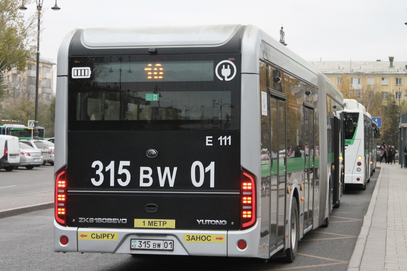 Астана, Yutong ZK6180BEVG (QazTehna) № E111