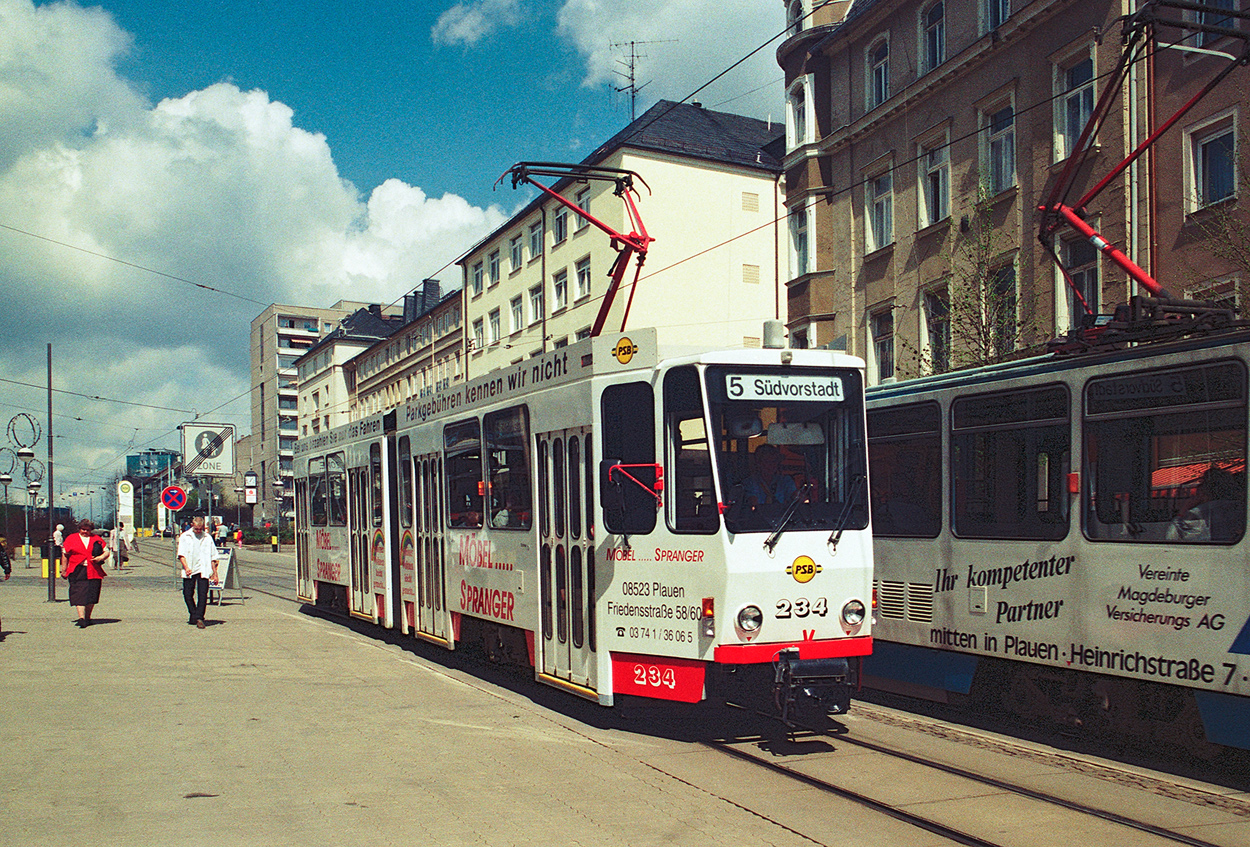 Plauen, Tatra KT4DM № 234; Plauen — Old photos
