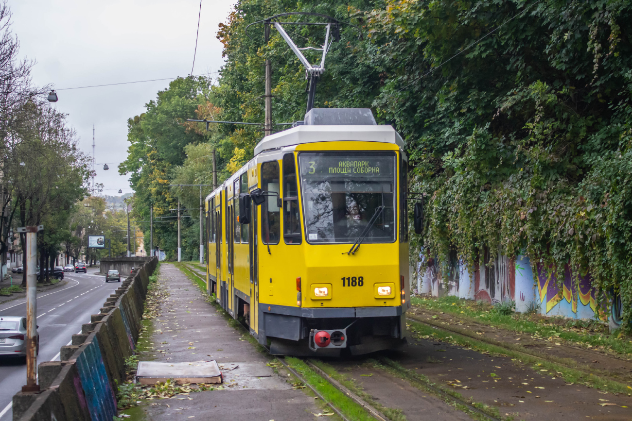Львов, Tatra KT4DM № 1188