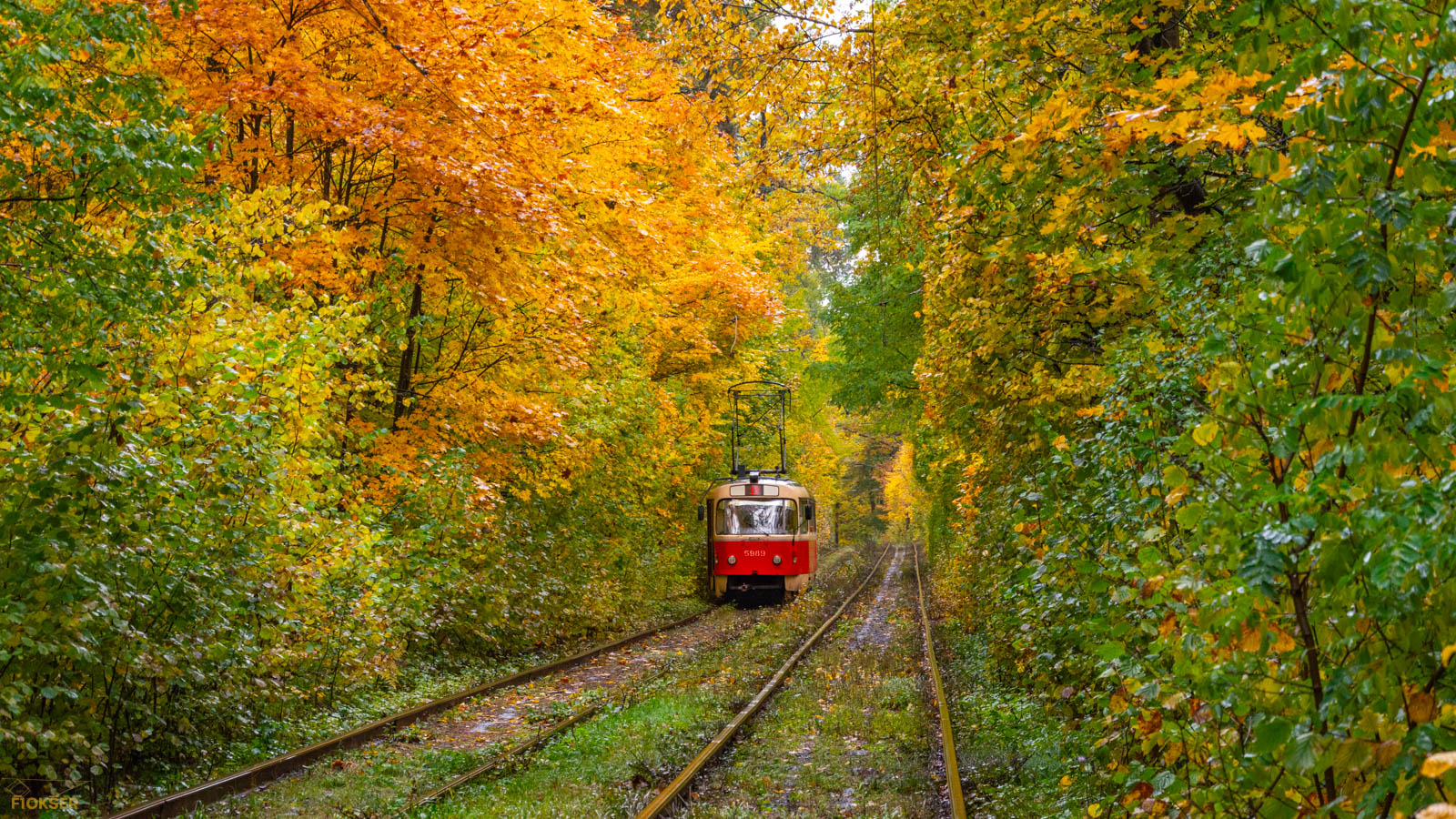 Киев, Tatra T3SUCS № 5989; Киев — Трамвайные линии: Подольская сеть — север Киев, Tatra T3SUCS № 5989; Киев — Трамвайные линии: Подольская сеть — север