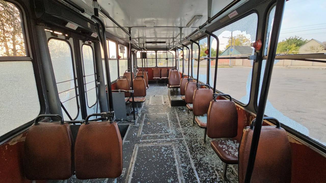 ხერსონი, YMZ T2 № 481; ხერსონი — Consequences of hostilities 02/24/2022 — our time