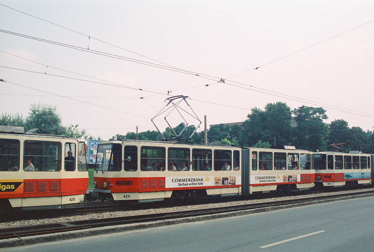 Эрфурт, Tatra KT4D № 425; Эрфурт — Старые фотографии