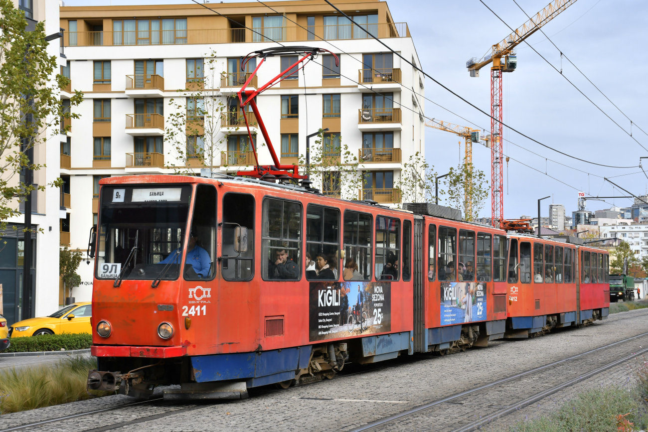 Белград, Tatra KT4M-YUB № 2411