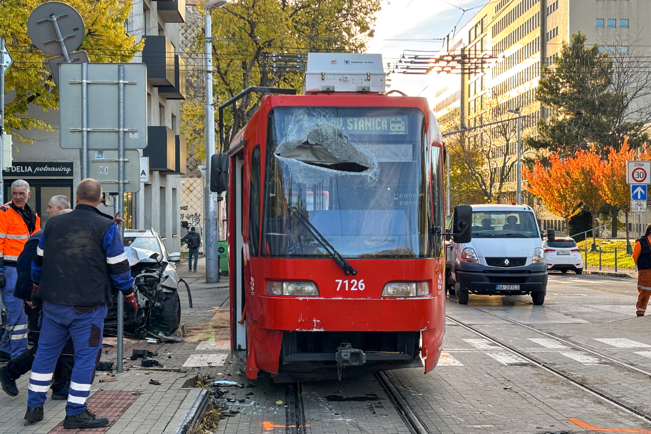 Братислава, Tatra K2S № 7126; Братислава — Происшествия