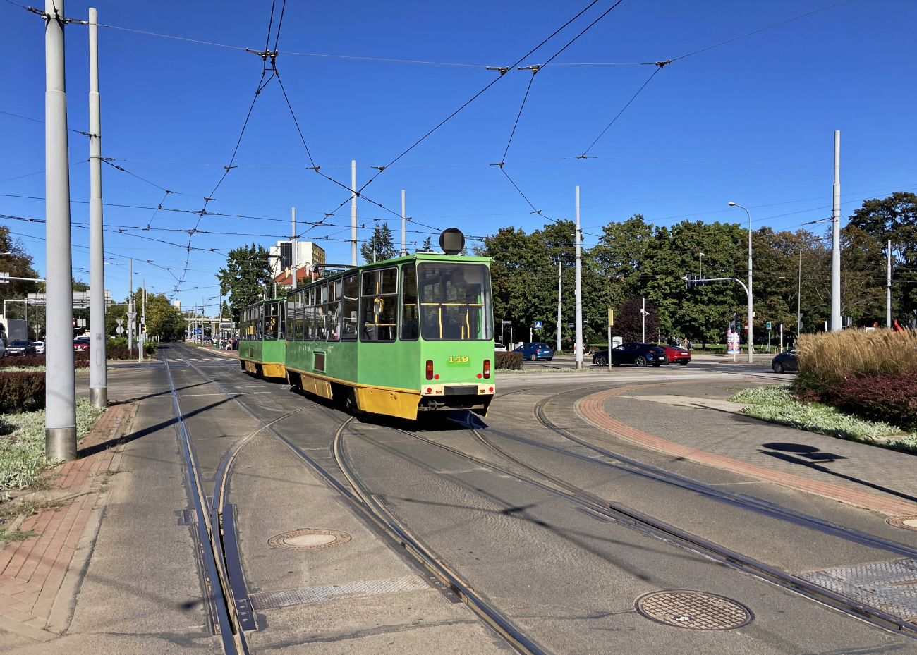 Познань, Konstal 105NaD № 149; Познань — Трамвайные линии и инфраструктура