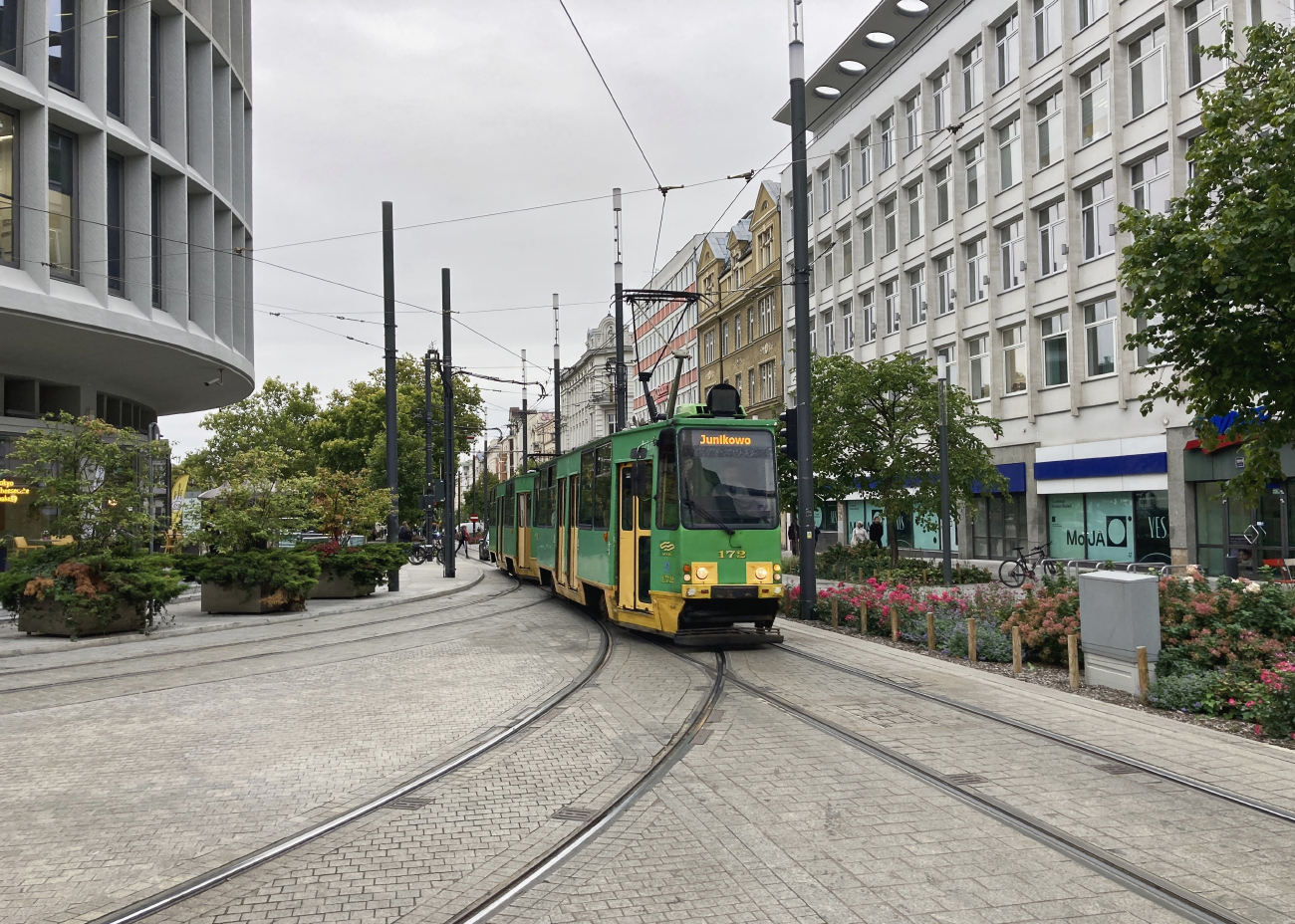 Познань, Konstal 105Na № 172; Познань — Трамвайные линии и инфраструктура