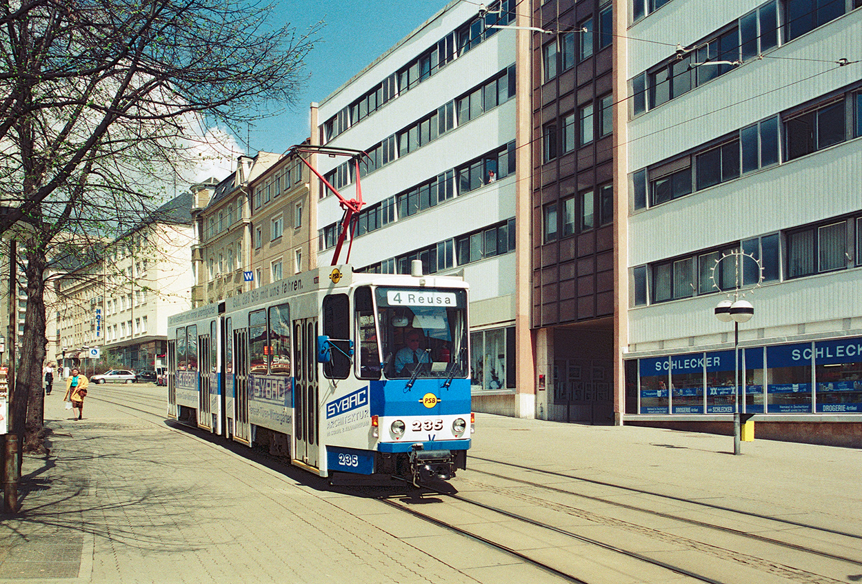 Plauen, Tatra KT4DM № 235; Plauen — Old photos
