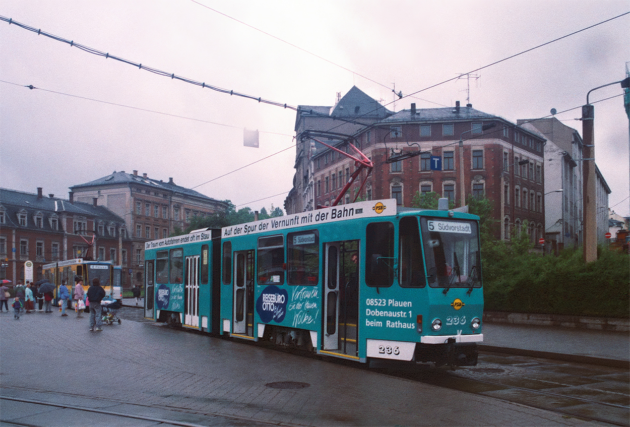 Plauen, Tatra KT4DM № 236; Plauen — Old photos