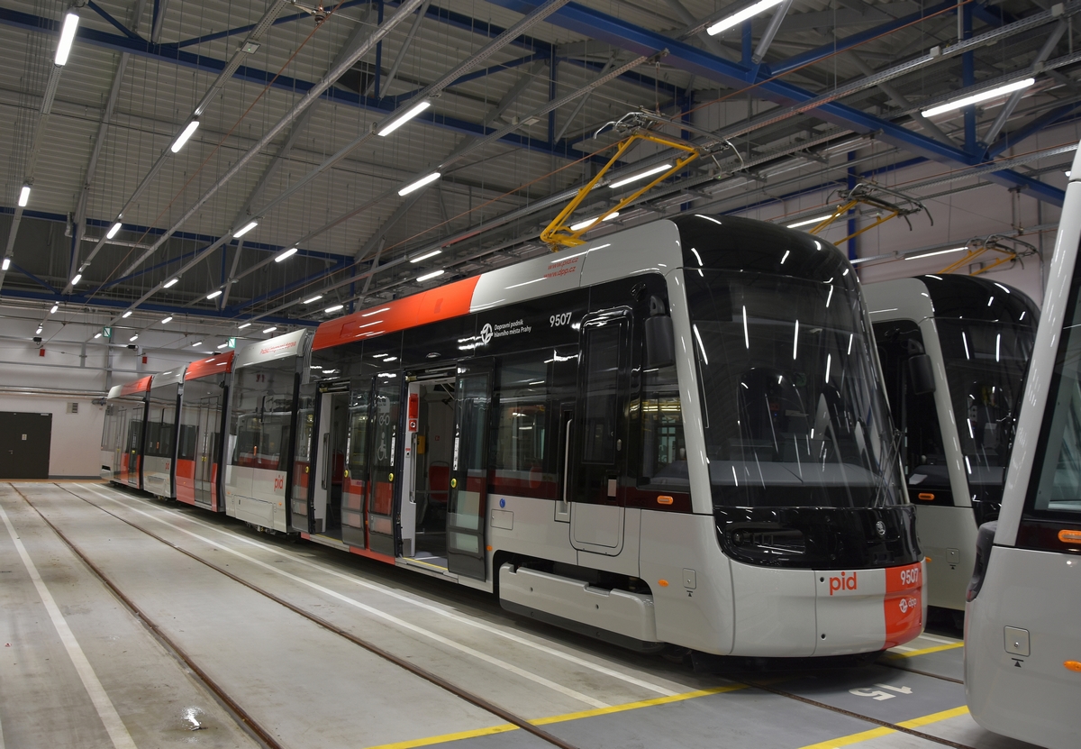 Прага, Škoda 52T ForCity Plus № 9507