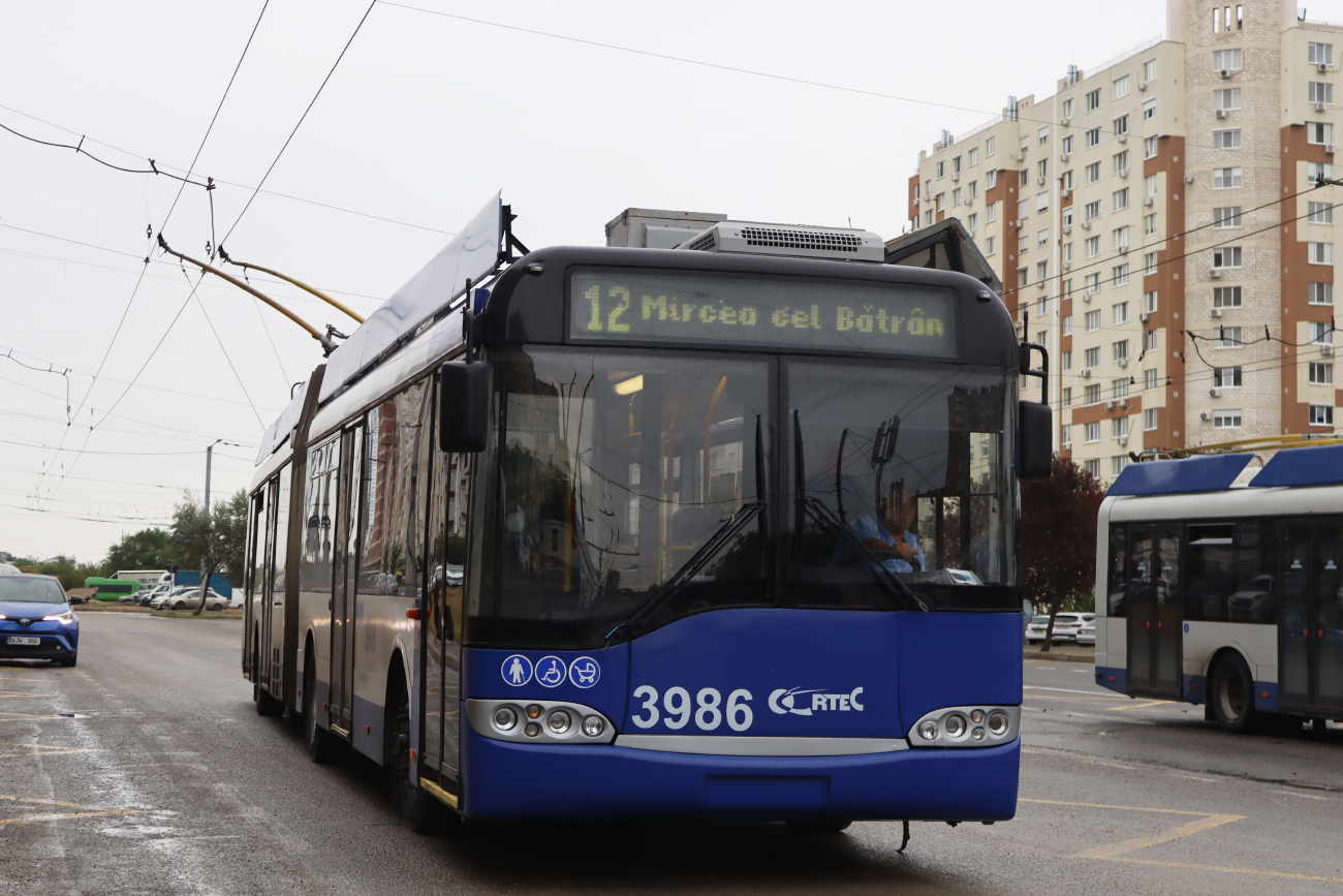 Кишинёв, Solaris Trollino II 18 Ganz № 3986