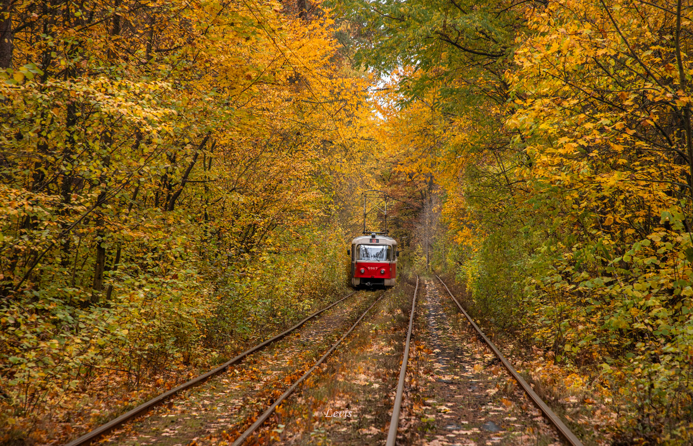 Kiev — Tramway lines: Podilske depot network — north