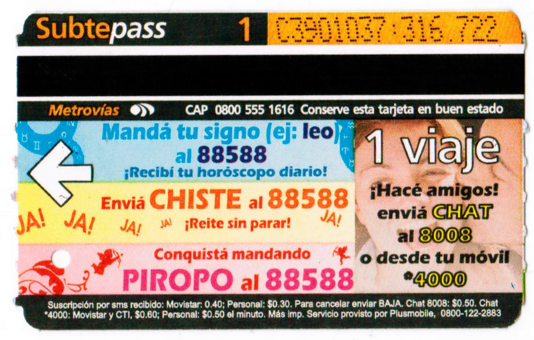 Буэнос-Айрес — Проездные документы