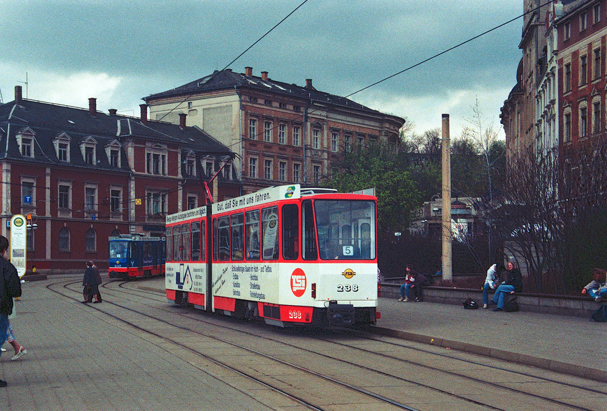 Плауэн, Tatra KT4DM № 238; Плауэн — Старые фотографии