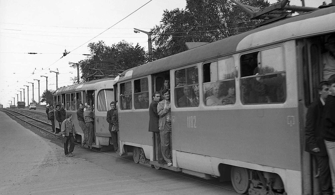 Самара, Tatra T3SU № 1182; Самара — Исторические фотографии — Трамвай и Троллейбус (1992-2000)