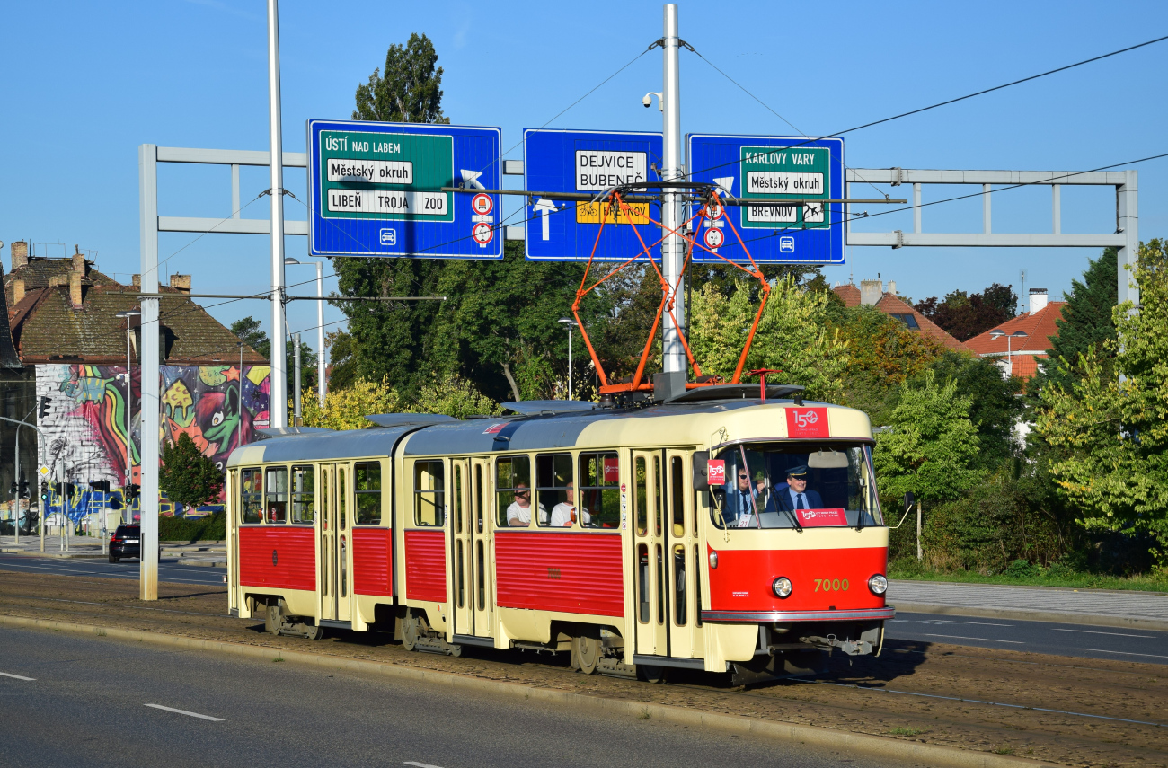 Prag, Tatra K2 Nr. 7000; Prag — 150th anniversary of Prague's urban transport