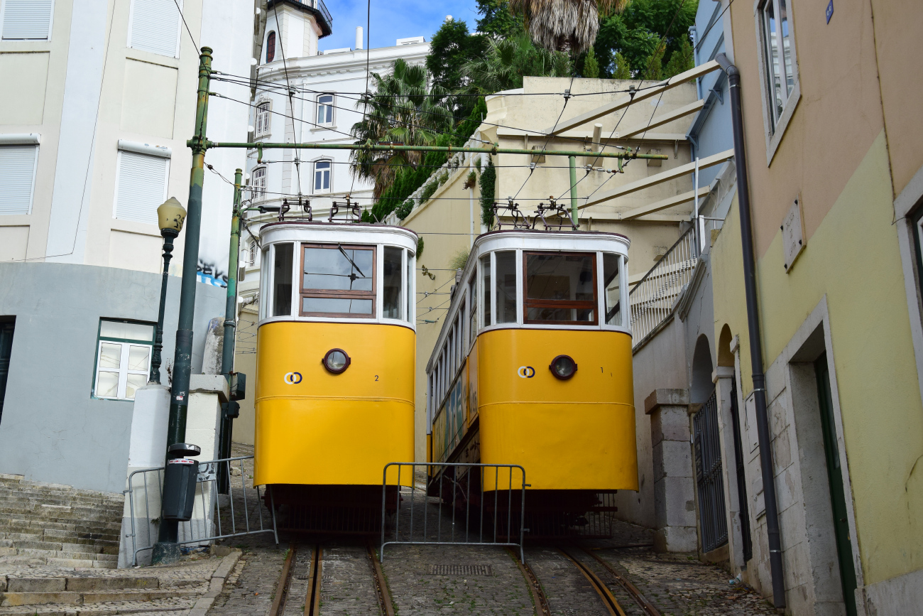 Lisbon metropolitan area, Funicular* # 2; Lisbon metropolitan area, Funicular* # 1