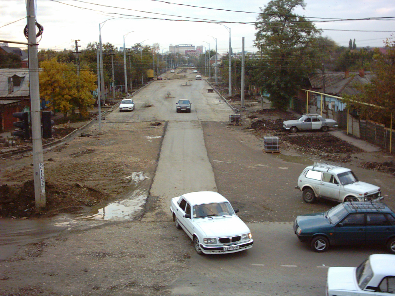 Krasnodar — Trolley lines building