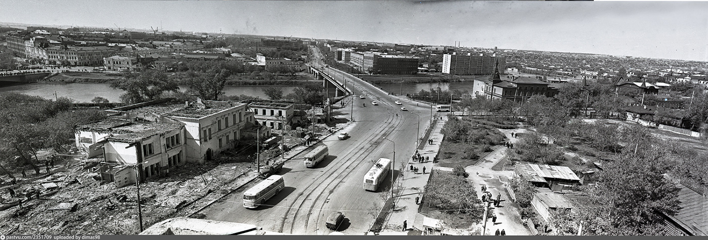 Омск, ЗиУ-5 № 134; Омск — Закрытые трамвайные линии; Омск — Исторические фотографии